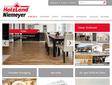 Tablet Screenshot of holzland-niemeyer.de